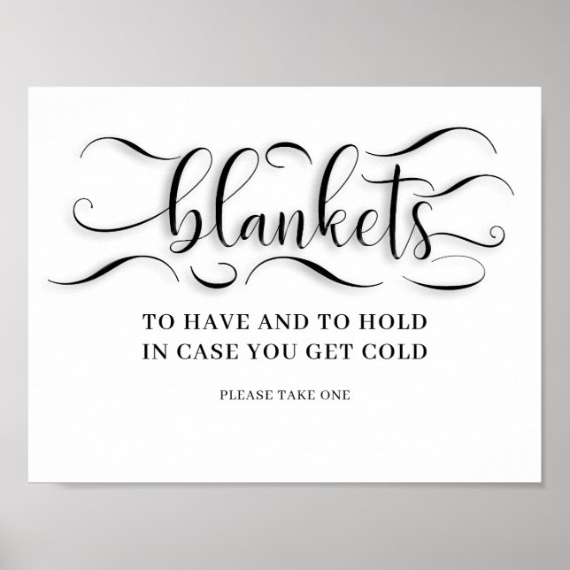 Wedding Blankets Sign (Front)