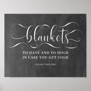 Wedding Blankets Sign