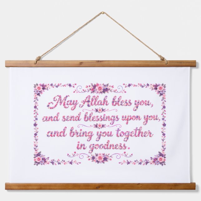 Wedding Blessing  Hanging Tapestry (Front)