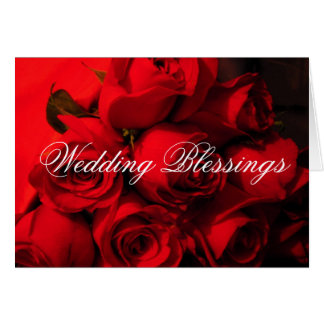 "Wedding Blessings" Crimson Rose Bouquet