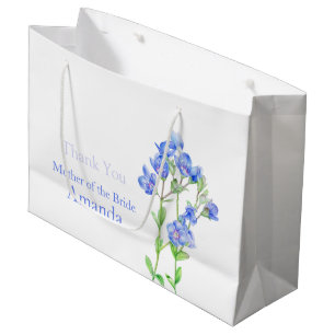 Wedding blue mother of the bride favour gift bag