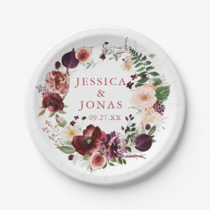 Wedding Blush Cocktail Party  Paper Plate