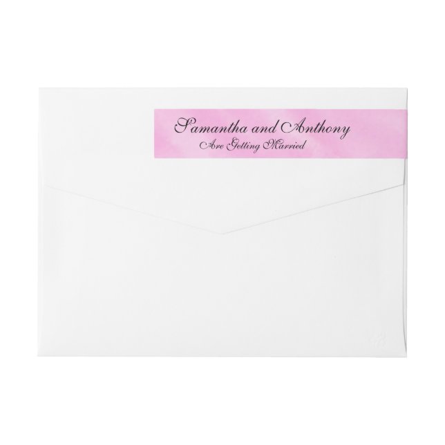 Wedding Blush Pink Address Labels (Back)