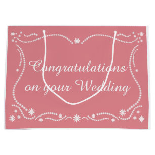 Wedding border large gift bag