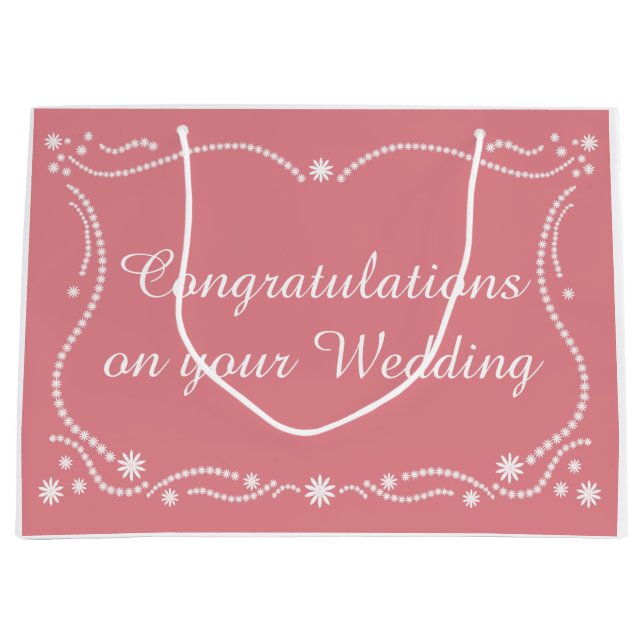 Wedding border large gift bag (Front)