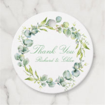 Wedding Botanical Rustic Floral Favour Tags Modern