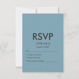 Wedding Botanical Vintage   Curated Floral Palette RSVP Card