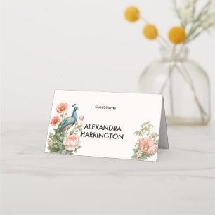 Wedding Botanical Vintage Elegant Guest Display Place Card