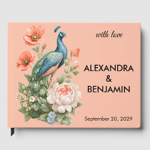 Wedding Botanical Vintage   Elegant Guest Message Book