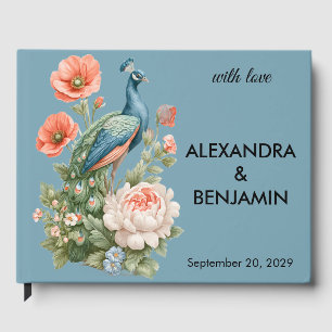 Wedding Botanical Vintage   Elegant Guest Message Book