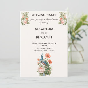Wedding Botanical Vintage Elegant Pre Wedding Invitation