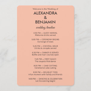 Wedding Botanical Vintage Elegant Wedding Programme