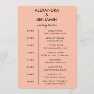 Wedding Botanical Vintage Elegant Wedding Programme