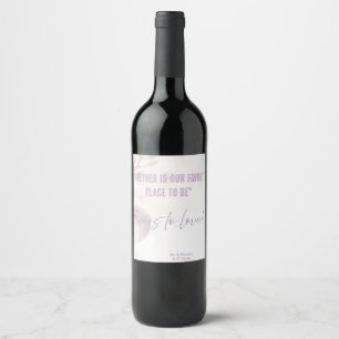 Wedding Bottle Label
