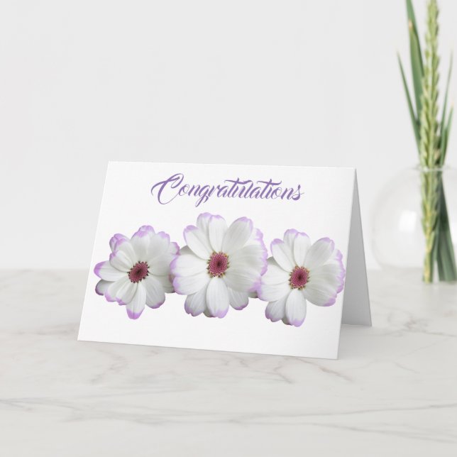 Wedding Bouquet Blossom Romantic Destiny's Destiny Card (Front)