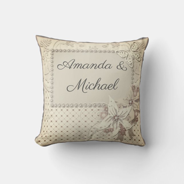 Wedding bouquet cushion (Front)