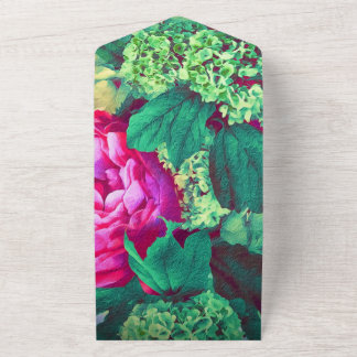 Wedding bouquet invite