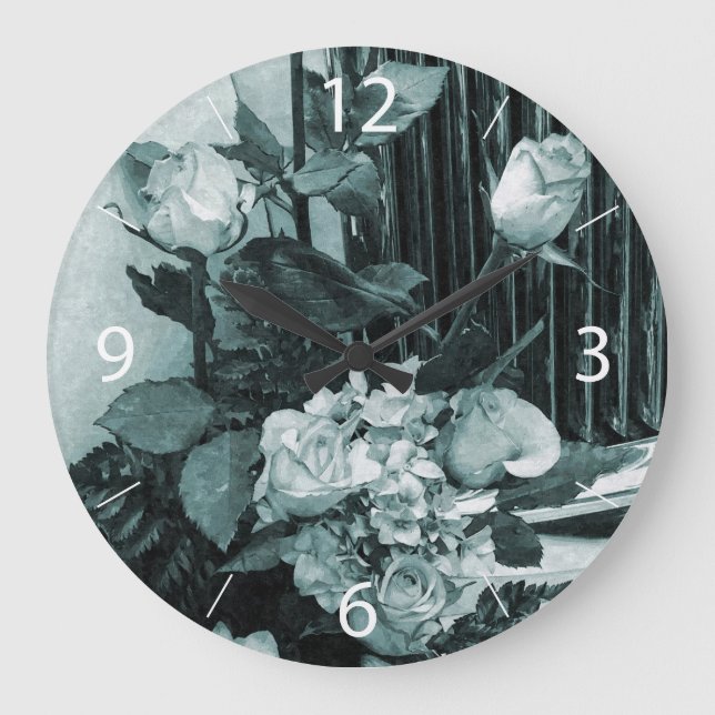 Wedding Bouquet Large Clock (Front)