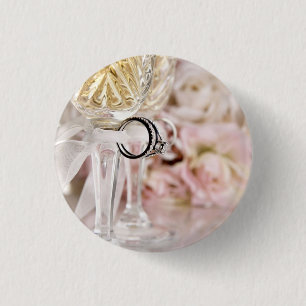 Wedding Bouquet Rings 3 Cm Round Badge