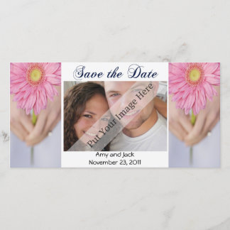 Wedding Bouquet Save the Date Photo Card