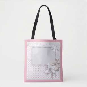 Wedding bouquet tote bag