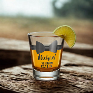 Wedding Bow Tie The Groom Shot Glass
