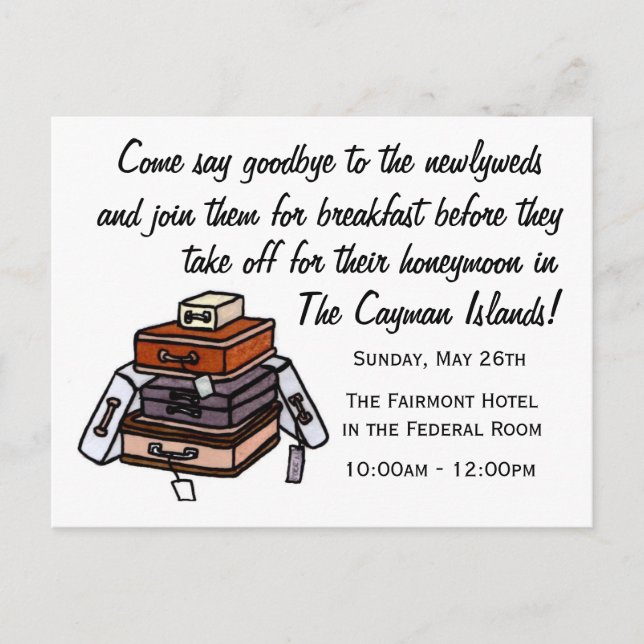 Wedding Breakfast Invite (Front)