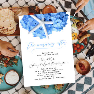 Wedding Breakfast Morning After Seaside Garden  Invitation