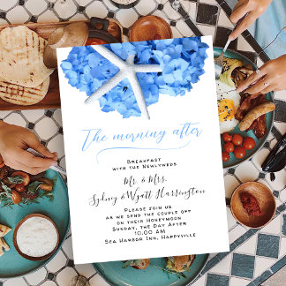 Wedding Breakfast Morning After Seaside Garden  Invitation