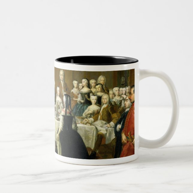 Wedding Breakfast Two-Tone Coffee Mug (Right)