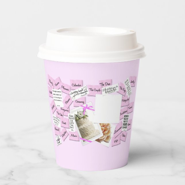 Wedding Bridal Bachorlette Party Paper cup (Front)