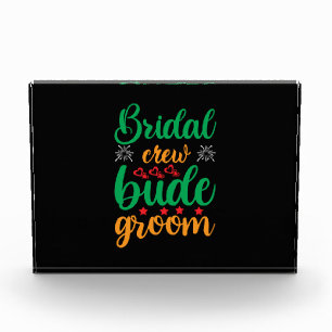 Wedding Bridal Crew Groom Photo Block