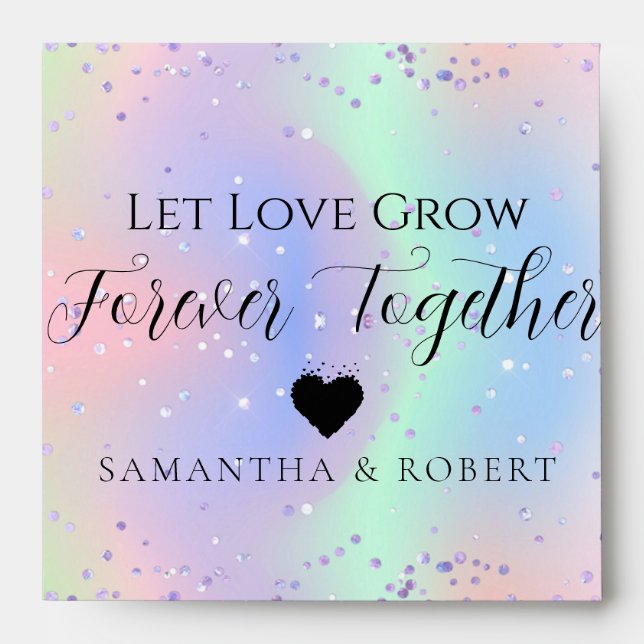 Wedding Bridal Favour Seeds Envelope (Front)