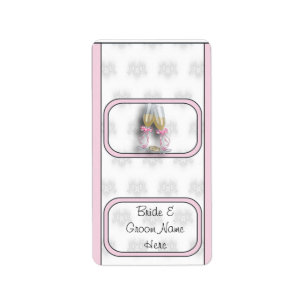 Wedding Bridal Hershey Mini Candy Wrapper Labels