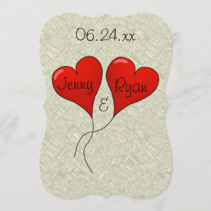wedding bridal party bride groom guests Modern Invitation