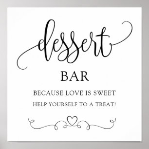 Wedding/Bridal Party Dessert Sign