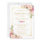Wedding Bridal Shower Chic Floral Golden Frame