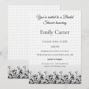 Wedding Bridal Shower Elegant Invite Design