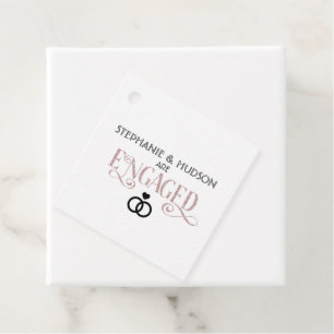 wedding, bridal shower, Engaged, Engagement party Favour Tags