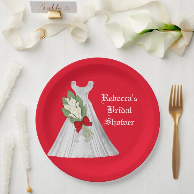 Wedding Bridal Shower paper plate (Wedding)