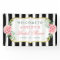 Wedding Bridal Shower Romantic Floral Stripes
