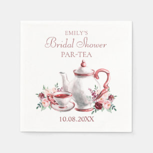 Wedding Bridal Shower Tea Party  Napkin