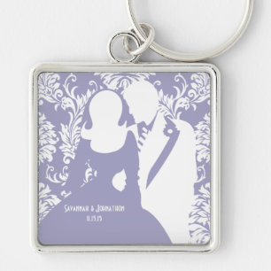 Wedding Bride and Groom you choose Colour Key Chai Key Ring