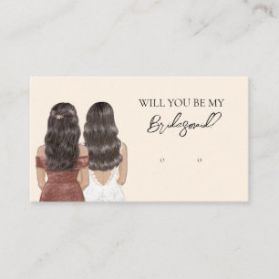 Wedding Bride Bridesmaid Earring Display Card