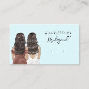Wedding Bride Bridesmaid Earring Display Card