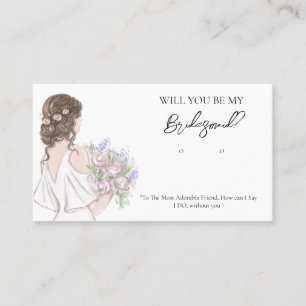 Wedding Bride Bridesmaid Earring Display Card