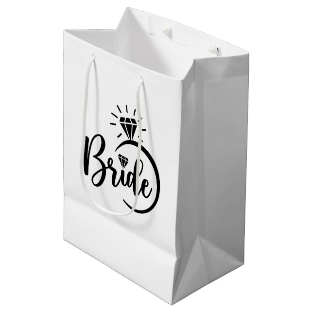 Wedding Bride Gift Bag (Front Angled)