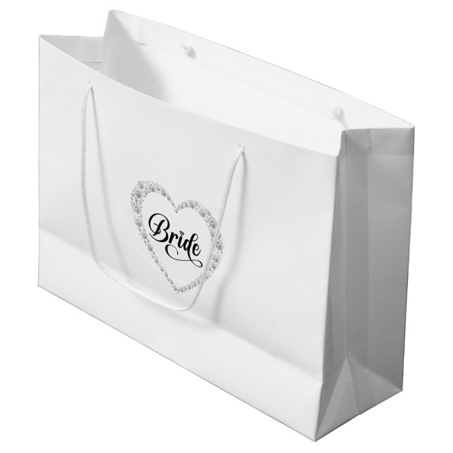 Wedding Bride Gift Bag (Front Angled)