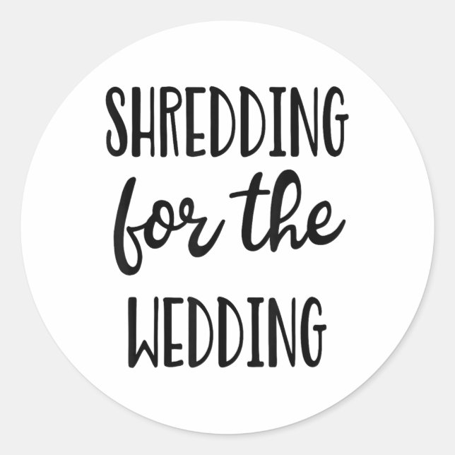 Wedding Bride Groom Gym Training Workout _1  Classic Round Sticker (Front)