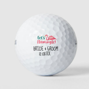 Wedding Bride & Groom Let's Flemingale Golf Balls